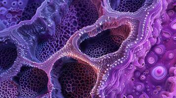 A section of hyaline cartilage showing chondrocytes arranged in precise rows referred to as isogenous groups photo