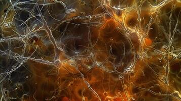 A collection of unmyelinated axons with only thin filaments covering their surface photo