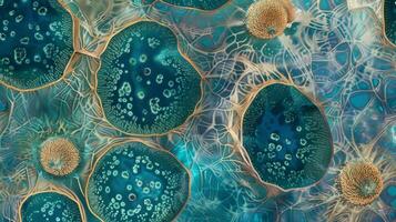 Spherical keratinocytes with flattened borders creating a second layer in the epidermis photo