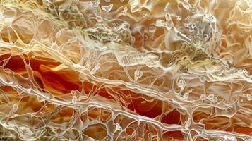 A crosssection of a vessel revealing the smooth and intricate patterns created by the overlapping endothelial cells photo