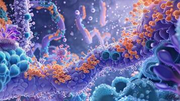 An illustration of the role of histone acetylation in opening up chromatin for transcription photo