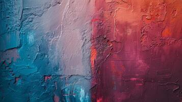 A closer look at the matte painted wall showcases the different layers of colors used to achieve a deep multidimensional hue. The matte finish catches the light in a way that highlight photo