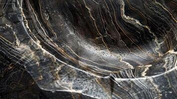The intricate patterns and lines etched into the polished surface of a granite sink giving it a sleek and sophisticated texture photo