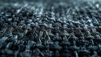 The individual fibers of the material can be seen in this closeup image each one contributing to the overall strength and resilience of the textured surface photo