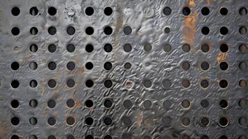 With a closer look this perforated metal sheet shows signs of skilled craftsmanship with each hole meticulously p and punched resulting in a precise and consistent texture photo