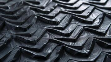 Zigzag Relief The embossed silicone features a zigzag pattern creating a strong and dynamic texture with its sharp peaks and valleys photo