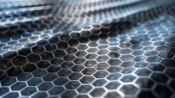 The overall texture of the graphene sheet is smooth and cool to the touch with a soft metallic sheen that makes it appear almost weightless photo