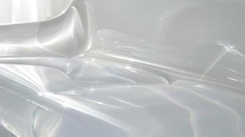 The soft and smooth touch of molded acrylic furniture with no visible seams or imperfections photo
