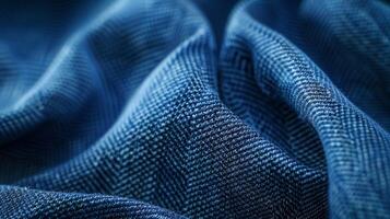 An upclose shot of a smart fabric showcases a tense and firm texture with a slight stretchiness for optimal flexibility and comfort photo