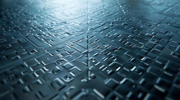 Geometric Paneling The surface of the drone is adorned with geometric patterns and paneling adding a futuristic touch to its appearance photo