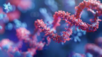 A closeup picture of a histone modification enzyme responsible for adding chemical groups to histone proteins to regulate gene expression through epigenetics photo