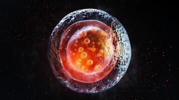 The blastocyst is now fully formed ready to implant in the uterine wall and begin the next phase of embryonic development photo