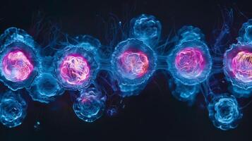 A series of sequential images showing the formation of a clathrincoated vesicle from the plasma membrane documenting the progression of endocytosis photo