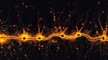 Zoomedin view of dopamine receptor s on a neurons dendrite indicating their role in mediating communication between neurons photo