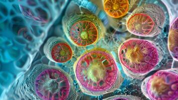 A labeled crosssection of an embryo highlighting the presence of pluripotent stem cells in various tissues and photo