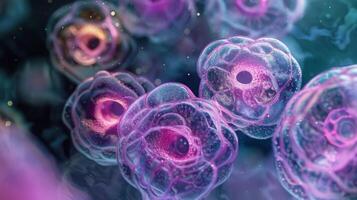 Endocrine cells undergoing mitosis emphasizing their role in constantly replenishing the pool of hormonesecreting cells photo