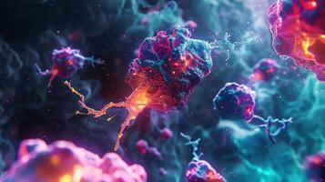 The binding of a ligand to its receptor captured in realtime using timelapse fluorescence microscopy revealing the fastpaced movement and binding of molecules photo