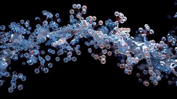 Highresolution image of a nucleosome highlighting the precise location and positioning of DNA around the histone octamer photo