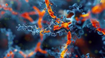 An electron micrograph displaying the intricate structure of a microRNA with its distinct stemloop structure essential for its function photo