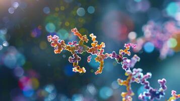 A magnified image of a protein with a single yl group attached depicting a posttranslational modification by ylation photo