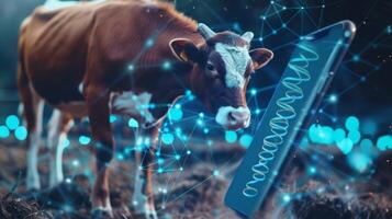 A mobile app that uses AI algorithms to analyze the genetic data of livestock and make recommendations photo