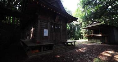 une Japonais vieux tombeau à le campagne dans gunma Japon large coup inclinaison en haut video