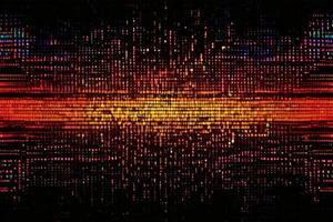 Dark red abstract pixels, mosaic. Technology Concept. Background for internet computer graphics website. photo
