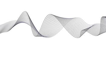 Modern wave line background. Abstract flowing line patterns. Black lines on white background. Wavy stripes on white isolated background. vector