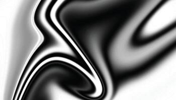 Liquid metallic texture. Wavy chrome metallic abstract background. Liquify shiny silver wave background. vector