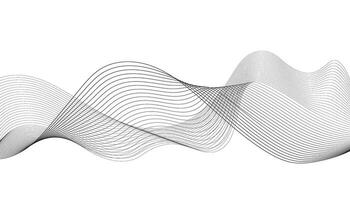 Modern wave line background. Abstract flowing line patterns. Black lines on white background. Wavy stripes on white isolated background. vector