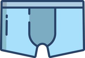 Boxer short linear color illustration vector
