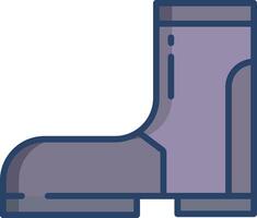 stud shoe linear color illustration vector
