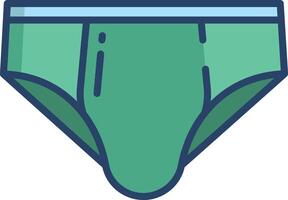 Underware linear color illustration vector