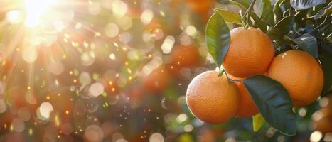 Tree Laden With Ripe Oranges photo