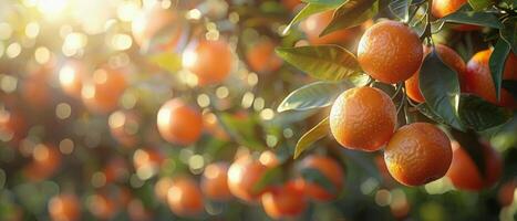 Tree Laden With Ripe Oranges photo