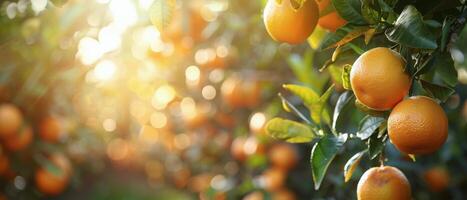 Tree Laden With Ripe Oranges photo