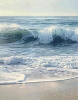 Waves Crashing on Shore photo