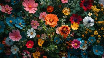 Flowers Scattered Across the Grass photo