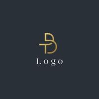 BT logo design image vector