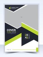Annual report brochure flyer design template, presentation, book cover, layout in A4 size. vector
