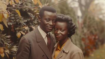 A Man and a Woman Standing Together photo