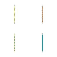 Set of four different styled rope borders vector