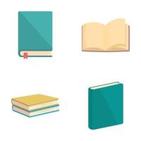 Collection of cartoon books in various styles vector