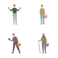 Set of men in different life stages illustration vector