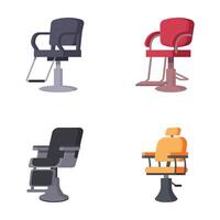 Set of modern office chairs in various styles vector