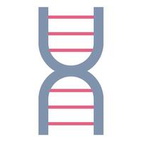 Flat design dna strand icon vector