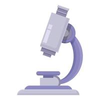 Digital illustration of a stylish modern microscope for science and education vector