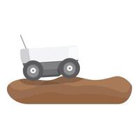 Cartoon mars rover exploration illustration vector