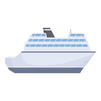 moderno crucero Embarcacion aislado en blanco vector