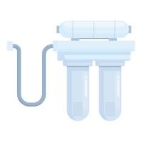 graphic of a home water filtration unit for clean drinking water vector